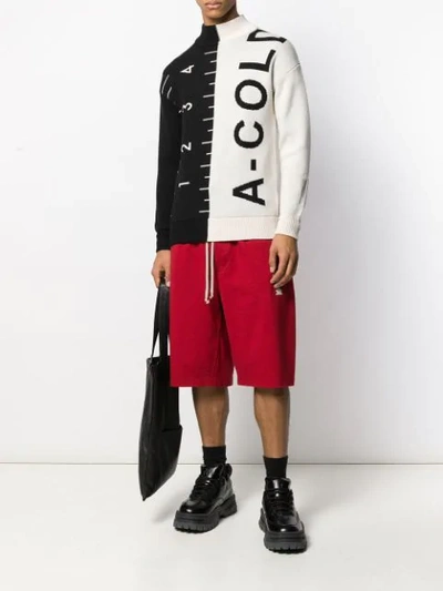 CONTRAST LOGO SWEATER