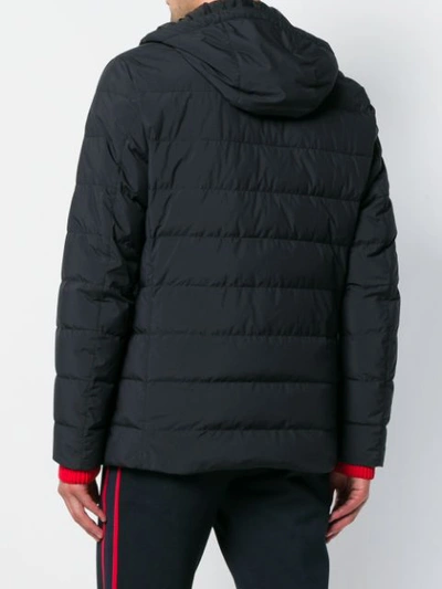 Shop Moncler Vernoux Hooded Blazer Jacket - Black
