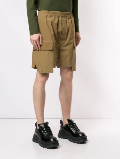 Shop Rick Owens Cargo Boxer Shorts In Brown