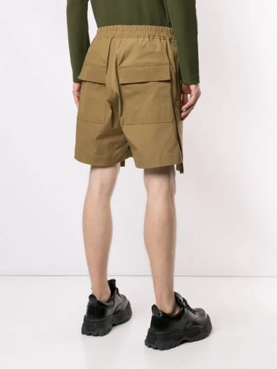 RICK OWENS CARGO BOXER SHORTS - 棕色