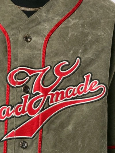Shop Readymade Stitch Detail Baseball Shirt In Green