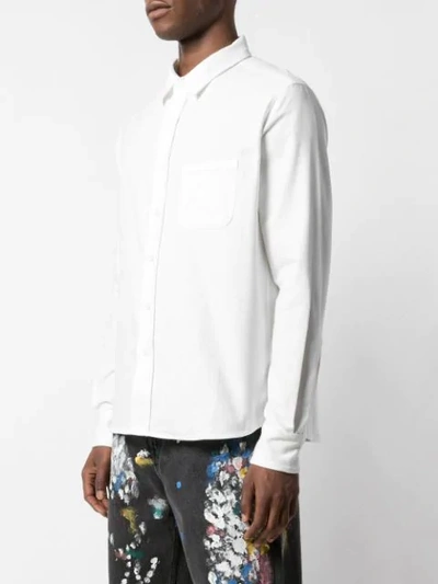 Shop Simon Miller Front Pocket Shirt In White