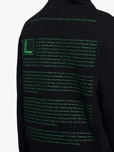 Shop Gucci 'manifesto' Oversized-kapuzenpullover In Black