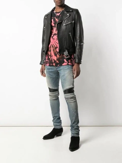 AMIRI ZIP KNEE SKINNY JEANS - 蓝色