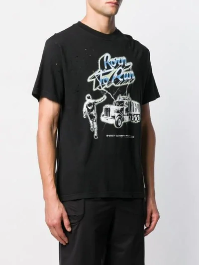 Shop Satisfy Born To Run T-shirt In Black