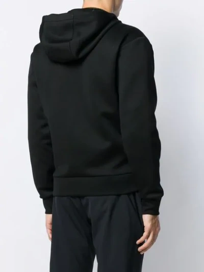 Shop Prada Hooded Zipped Jacket In Black