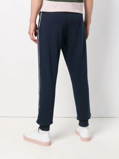 Shop Ron Dorff Piping Detail Lounge Trousers In Blue