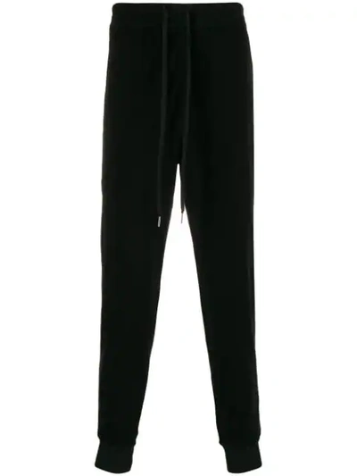 Shop Tom Ford Mid-rise Track Pants In Black