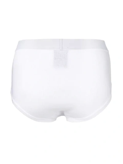 Shop Balenciaga 3-set Logo-waistband Briefs In White