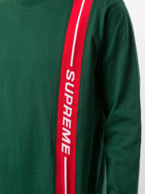 Supreme Vertical Logo Stripe Top In Green | ModeSens