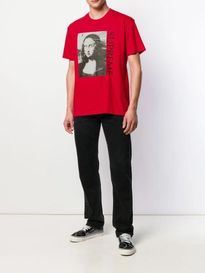 Shop Supreme Mona Lisa T-shirt In Red