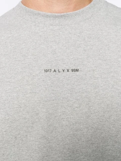 Shop Alyx Logo Print T-shirt In Grey
