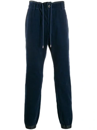 Shop Sacai Cuffed Drawstring Trousers In 201 Blu