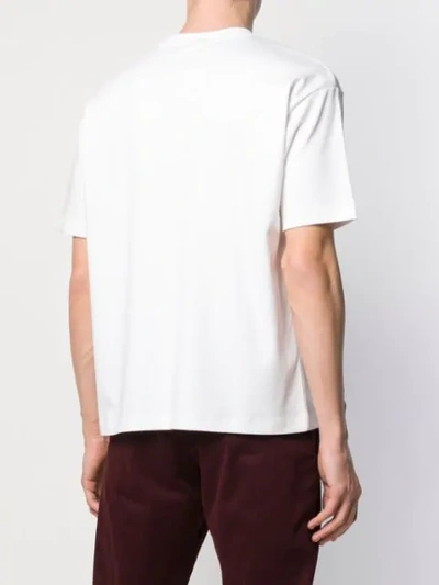Shop Drôle De Monsieur Slogan Short-sleeve T-shirt In White