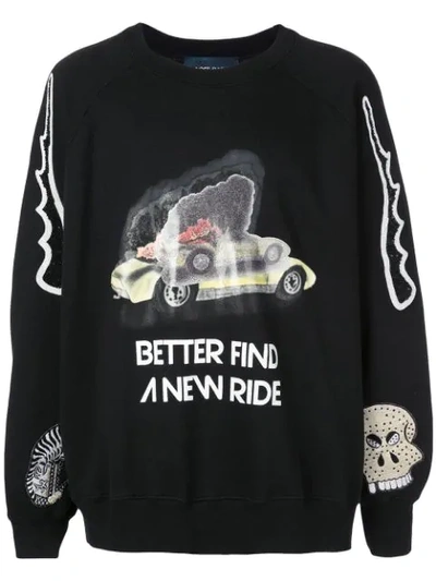 Shop Lost Daze New Ride Sweatshirt In Black