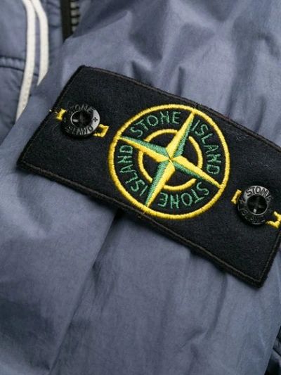 Shop Stone Island Bomber Jacket In Blue