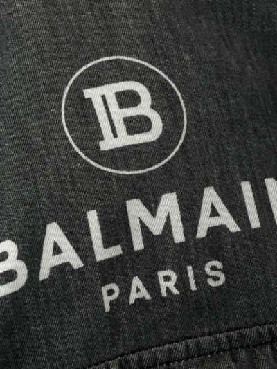 Balmain Logo Shirt In Black