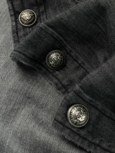 Balmain Logo Shirt In Black