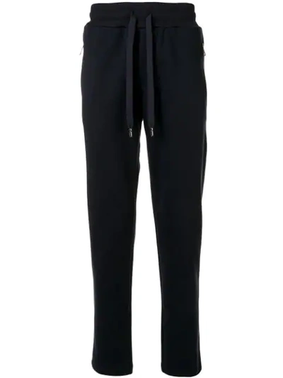 Shop Dolce & Gabbana Logo Patch Track Pants In Black