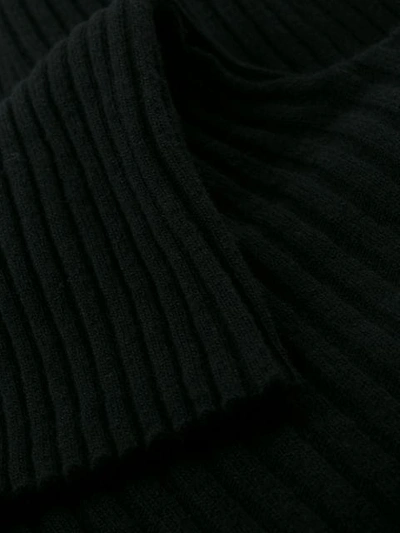 Ann Demeulemeester Knitted Turtle Neck Jumper In Black