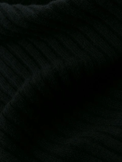 Ann Demeulemeester Knitted Turtle Neck Jumper In Black