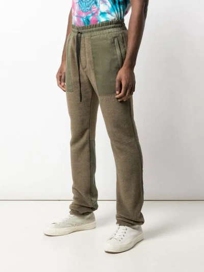 AMIRI DRAWSTRING WAIST STRAIGHT TROUSERS - 绿色