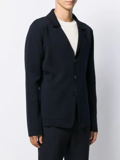 Shop Roberto Collina Button Up Cardi-jacket In Blue