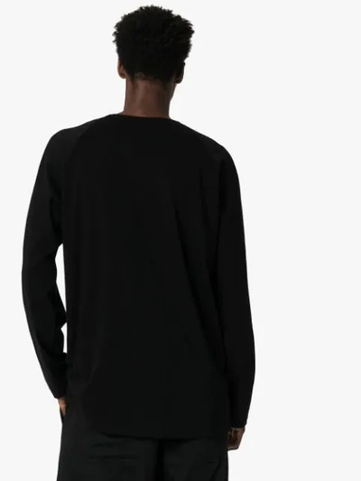 Shop Yohji Yamamoto Long-sleeve T-shirt In Black