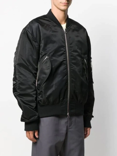 Shop Acne Studios Makio Bomber Jacket In Black