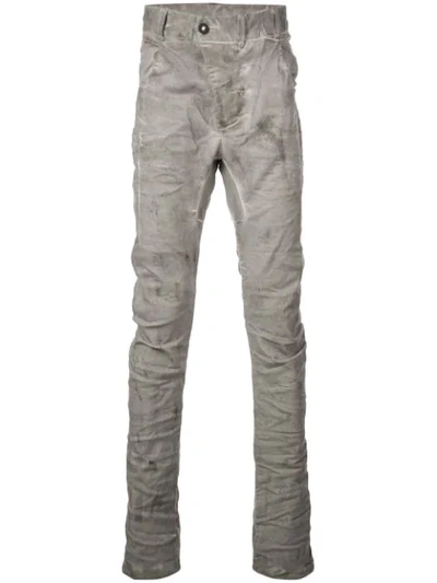 Shop Boris Bidjan Saberi Drop-crotch Trousers In Grey