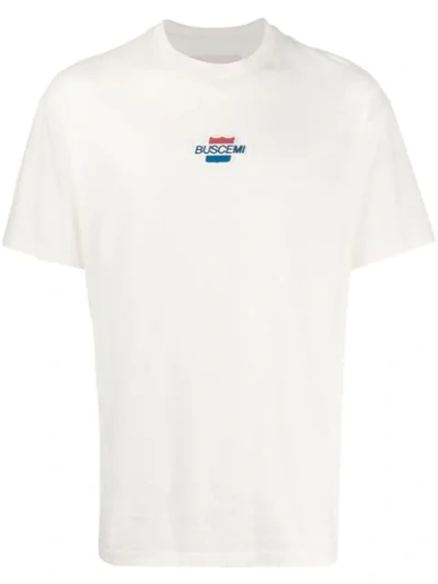 Shop Buscemi Loose-fit Logo Patch T-shirt In White