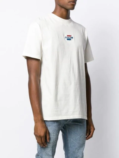 Shop Buscemi Loose-fit Logo Patch T-shirt In White