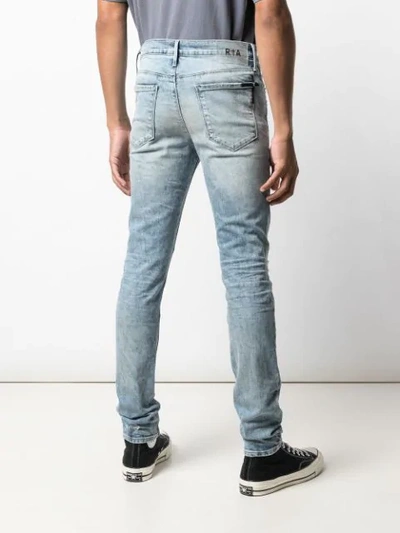 Shop Rta Distressed Jeans In Blue