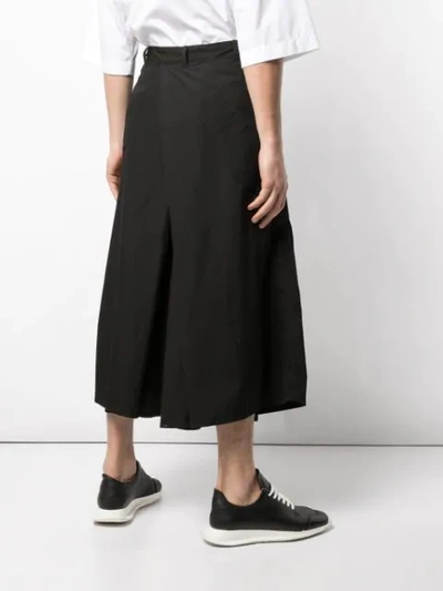 YOHJI YAMAMOTO PLEATED WAIST TROUSERS - 黑色