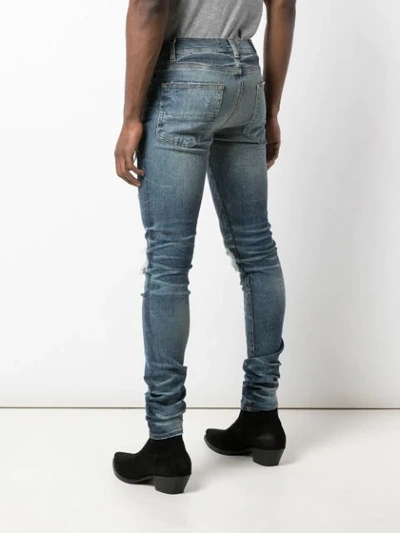 Shop Amiri Mx1 Skinny Jeans In Blue