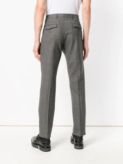 Shop Prada Tailored Fitted Trousers - Grey