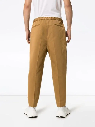 Shop Jil Sander Priamo Trousers In Brown