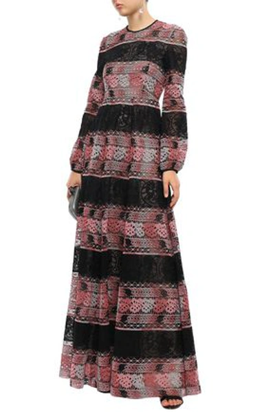Shop Giambattista Valli Woman Cotton-blend Guipure Lace Gown Black