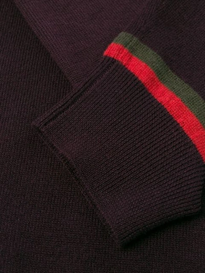 Shop Etro Knit V-neck Cardigan In Black
