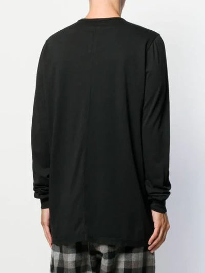 Shop Rick Owens Drkshdw Level Long-sleeved T-shirt In Black