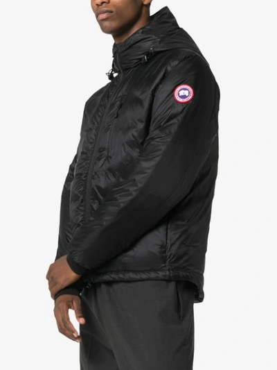 Shop Canada Goose Daunenjacke Mit Kapuze In Black