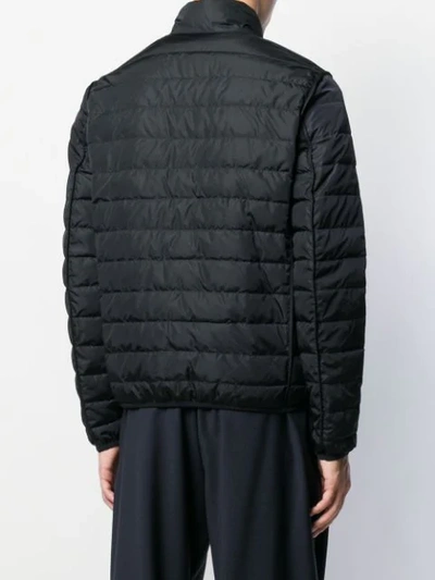 Shop Valentino Vltn Padded Jacket In Black