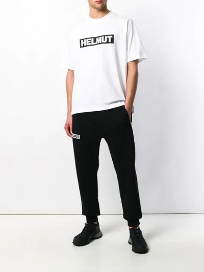 Shop Helmut Lang Logo T In White