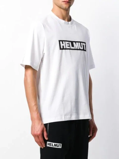 Shop Helmut Lang Logo T In White