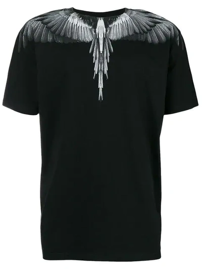 Shop Marcelo Burlon County Of Milan Wings Print T-shirt In Black