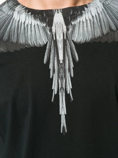 Shop Marcelo Burlon County Of Milan Wings Print T-shirt In Black