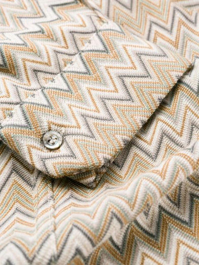 Shop Missoni Hemd Mit Zickzackmuster In Neutrals