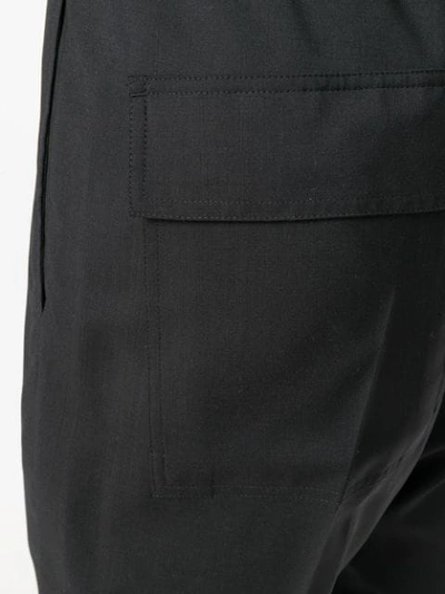 Shop Rick Owens Drawstring Trousers In Black