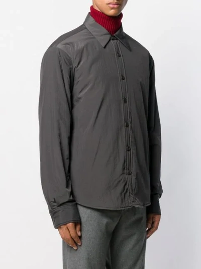 Shop Maison Flaneur Lightweight Shirt Jacket In Grey