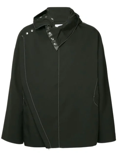 Shop Kiko Kostadinov Contrast Stitching Jacket - Black